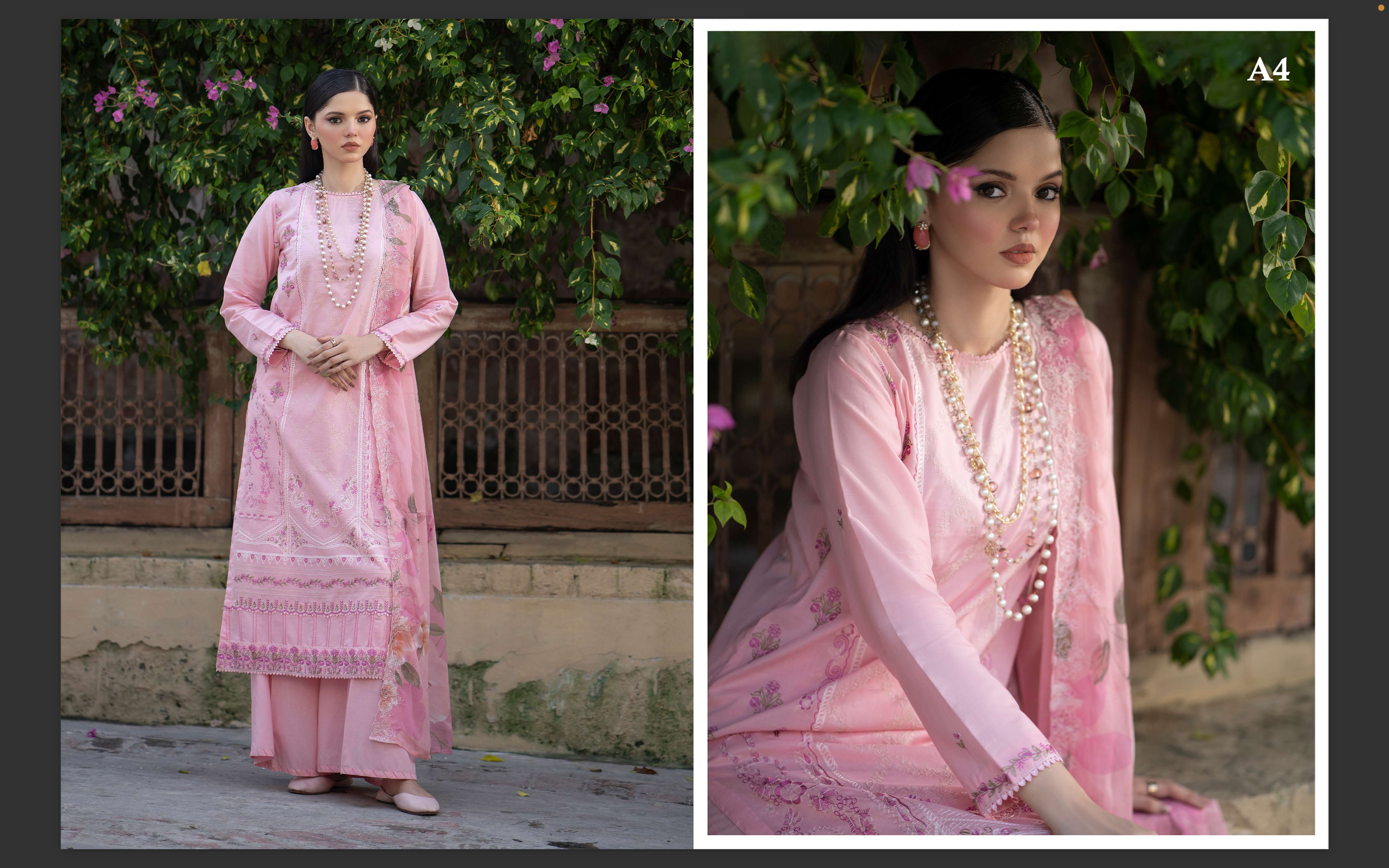 Original Pakistani BA DASTOOR By Gulljee Three Piece - HP-3PP-303-Model-4