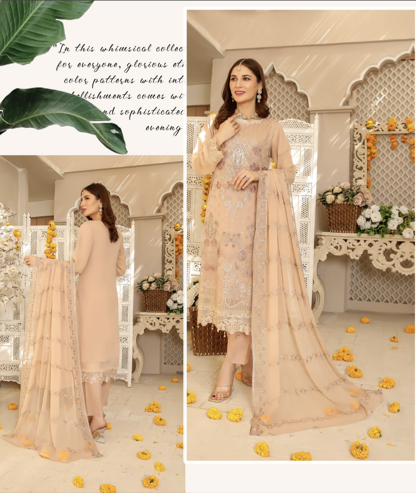 Original Pakistani Luxury Chiffon Three Piece By Rana Arts – HP-3PP-302-Model-6