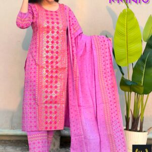 AARONG COTTON LILABOTI DRESS - HPL-02