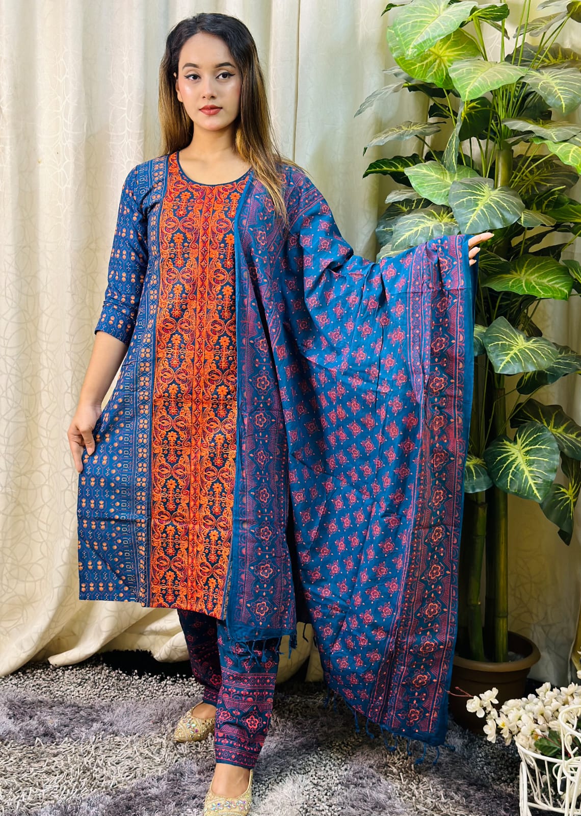 PREMIUM AARONG COTTON DRESS - HPL-02-Model-12
