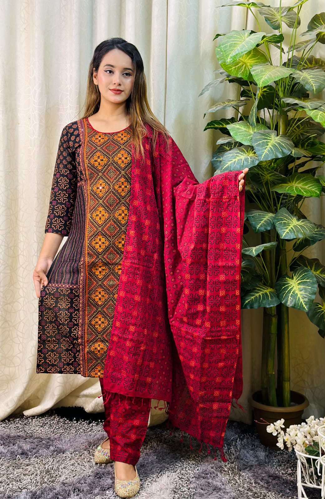 PREMIUM AARONG COTTON DRESS - HPL-02-Model-11