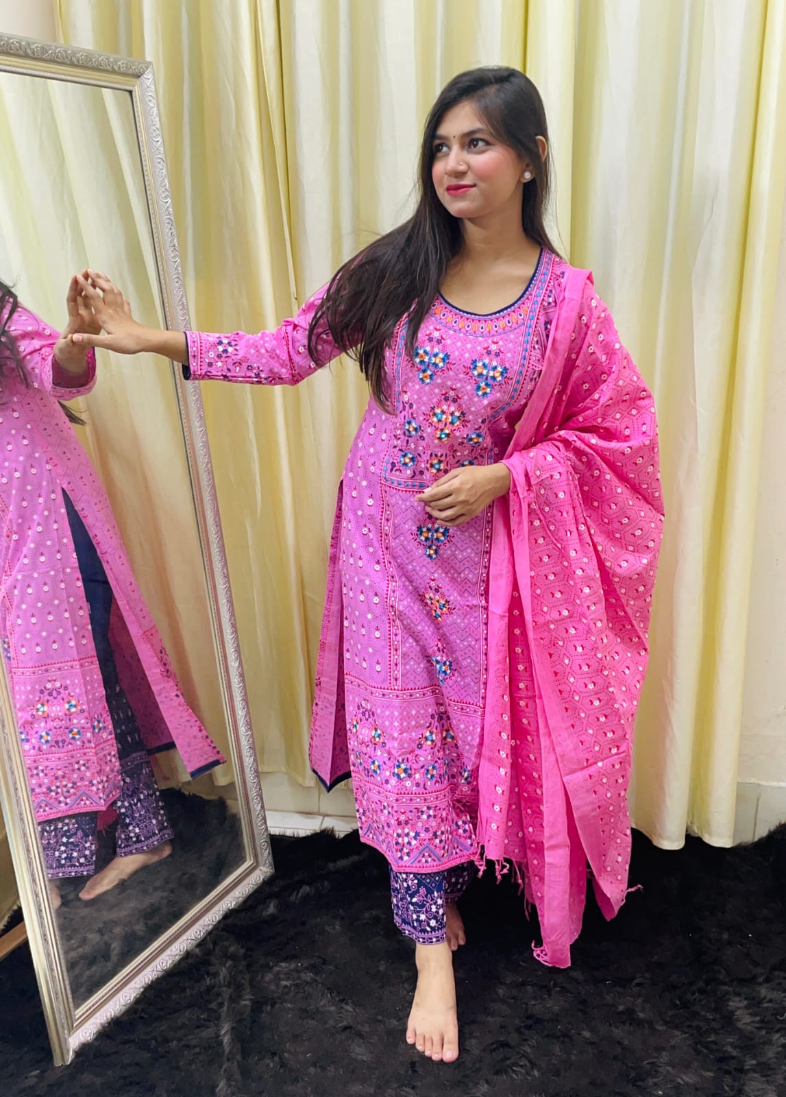 PREMIUM AARONG COTTON DRESS - HPL-02-Model-7